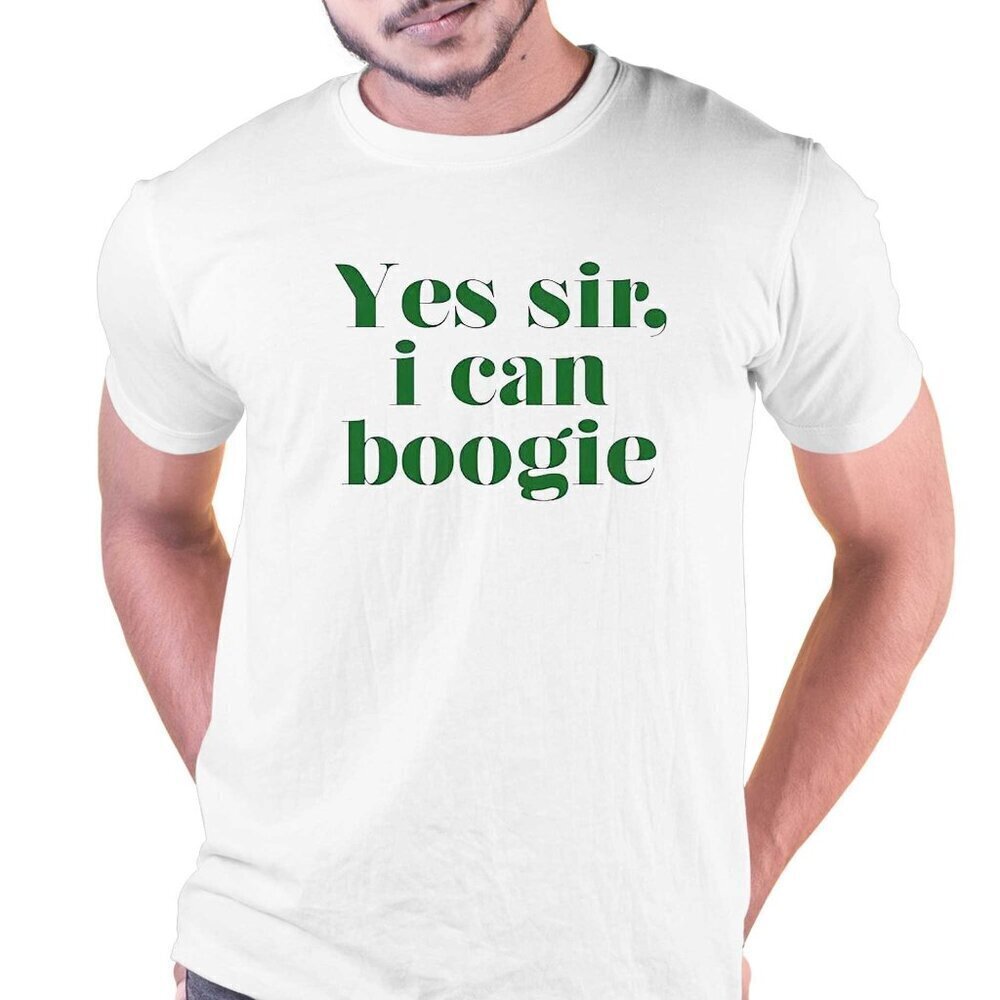 Yes Sir I Can Boogie 2024 Shirt Funny Music Inspired Retro Graphic T-Shirt